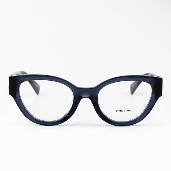 NEW Miu Miu MU01VV 08Q1O1 Dark Blue Women Eyeglasses MU 01VV - Picture 4 of 9